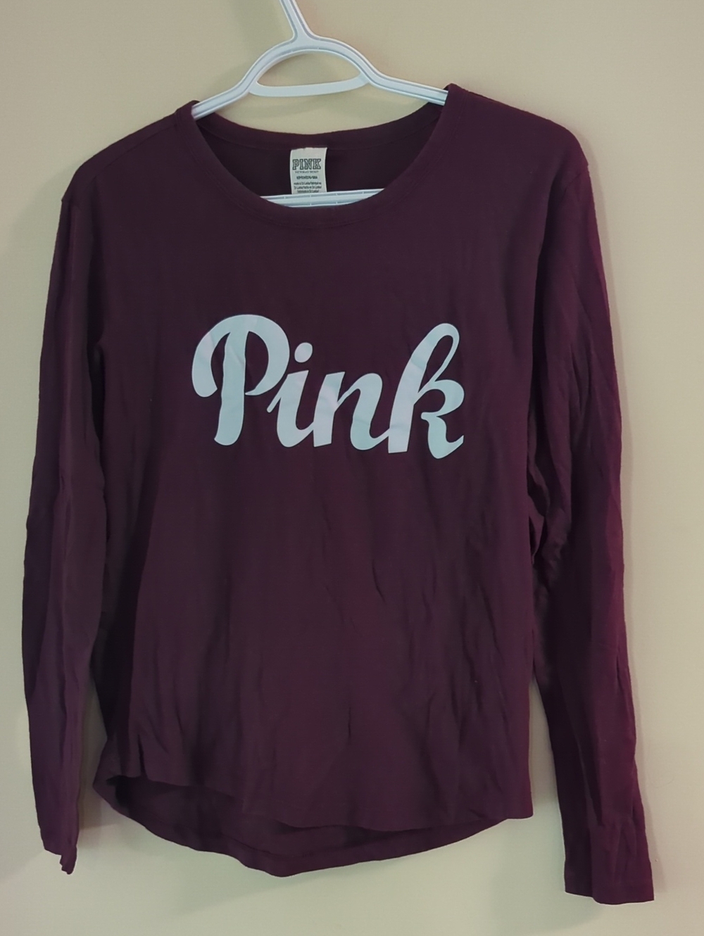 PINK Victoria's Secret Plum Long Sleeve